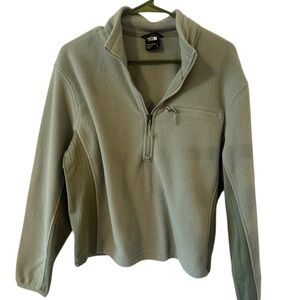 The North Face Women's Green Fleece 1/2 zip NWT size Medium